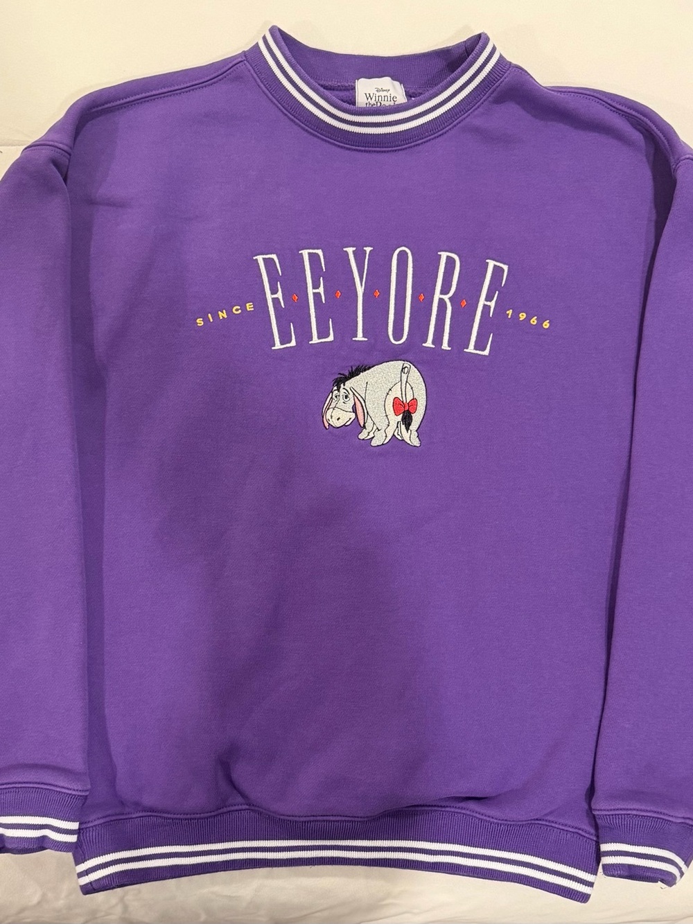 Disney Purple Eeyore Crewneck Sweater